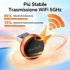 Mini Ultra 3 Adattatore Wireless CarPlay e Android Auto Plug And Play 10S Auto - Miniatura 3