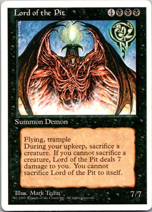 Magic: The Gathering Black Near Mint or Better Unlimited