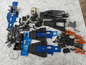 Traxxas Nitro Sport Nitro Rustler Parts Lot Chassis 1/10 Stadium Trucks