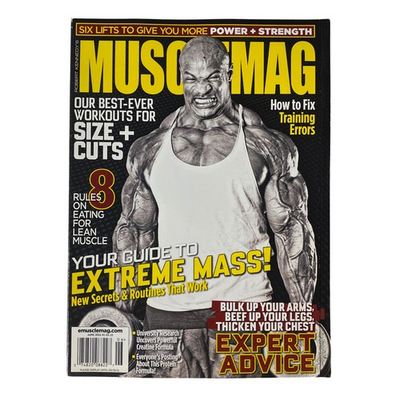 #ad MuscleMag International Magazine June 2011 #349 Ronnie Coleman No Label VG $19.95