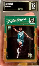 2016 Panini Donruss Rookie Jaylen Brown 10 Gem MINT All Star Boston Celtics