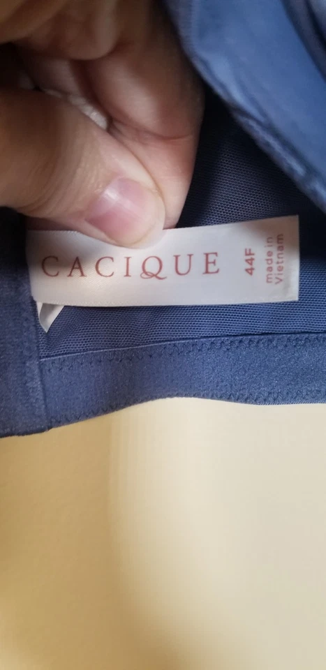 Sujetador Lane Bryant Cacique para mujer 44F cubierto sin forro cobertura completa azul Foto 2 de 3