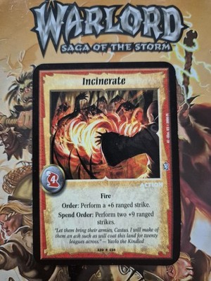 Warlord CCG Saga Of The Storm Wizard Actions Rare Promo
