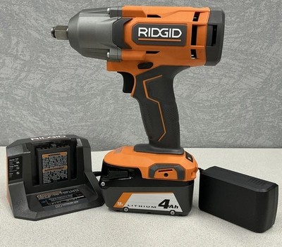 RIDGID R86215K 18V 2700RPM Cordless Impact Wrench W/Li-Ion Battery Charger