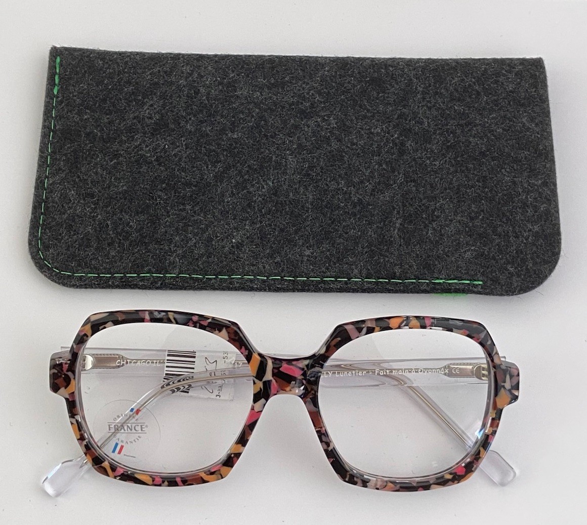 Monture femme Bailly Chicago d'exception, lunettes de luxe en ecaille faites en France