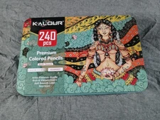 Kalour 240 Premium Color Pencils Soft Touch Set *Drawing/ Art Supplies*