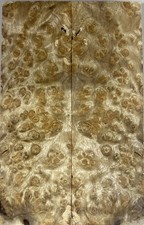 Knife Scales 5A Figure Burl Golden camphor woodBookmatch Handles 5.1"x3.2"x0.38"