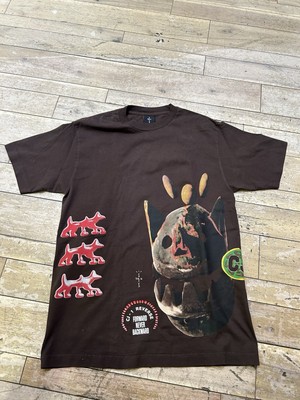 Size M - Travis Scott Cactus Jack Never Backward T Shirt Brown