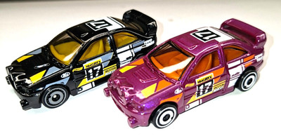 Hot Wheels 2er Set Ford Escort WRC Rally Car unbespielt Konvolut