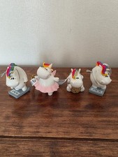 Bullyland Pummeleinhorn Sammelfiguren Bundle – 4 Figures – With Tags – Playworn