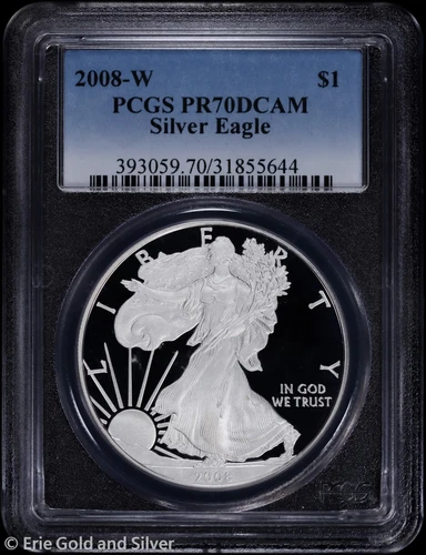 2008-W $1 Proof American Silver Eagle PCGS PR 70 DCAM
