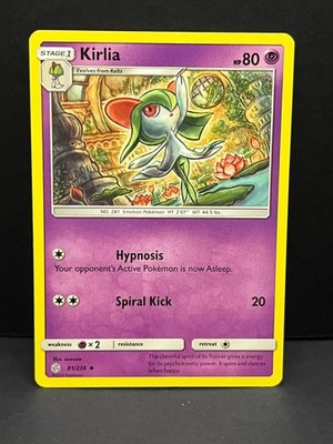 Kirlia 81/236 Uncommon Cosmic Eclipse Pokemon Near Mint