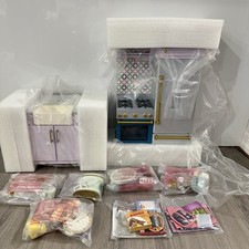 American Girl Doll Gourmet Cuisine Kitchen w/ Accessories Purple 2020