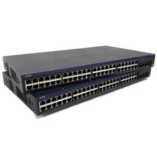 Lot of 2 Juniper EX2200-48P-4G 48-Port SFP Gigabit Ethernet Network Switch