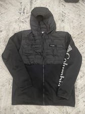 Columbia PFG Hybrid Jacket Large Black Hooded...
