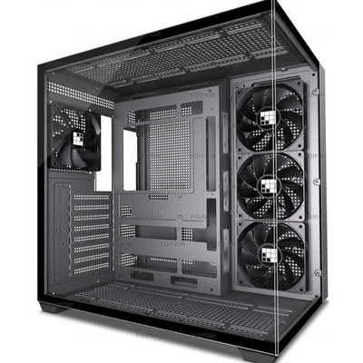 F300 2025 PC Case - Pre-Installed 4 No RGB Fan, ATX Mid-Tower Computer case, ...