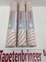 Vliestapete Rasch 3X 704549 (3Rollen) Feines Linien Muster 3D Creme Restposten