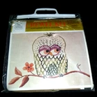NOS Vtg 70s Marion Nichols Van Son Crewel Embroidery Kit #414 Owl 9x12"