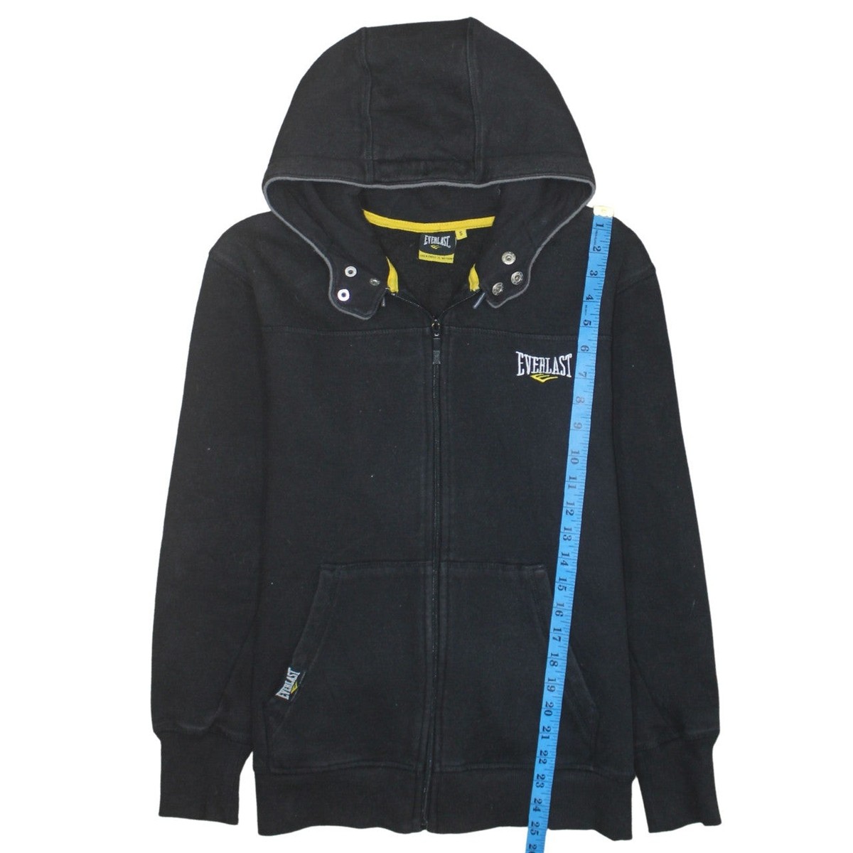 Everlast Men's Black Full Zip Hoodie S Regular Fit Fleece Jacket