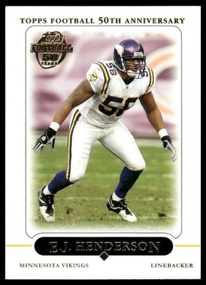 E.J. Henderson 2005 Topps #291 Minnesota Vikings