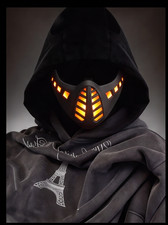 Cyberpunk LED Mask Luminous Tactical Cosplay Helmet Gothic Techwear Halloween
