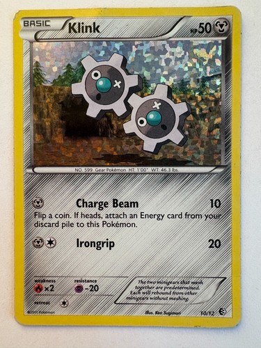 Klink 10/12 Holographic McDonald's Promo 2011 Pokemon Card