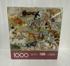 Springbok 1000 Piece Interlocking Cats Jigsaw Puzzle Multicolor Animal Theme