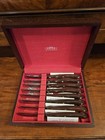 Cutco No. 59 8-Piece Steak Knife Set w/ Dark Brown Wood Case, Wood Handles — photo 3