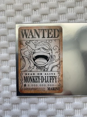 Mini Card Saikyo Jump 2024 One Piece Japanese WANTED Monkey D Ruffy Marine