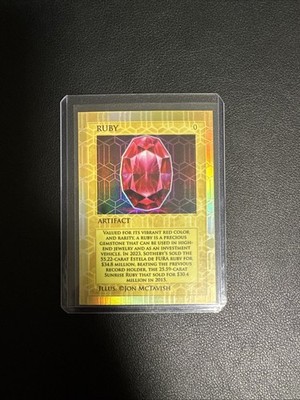 2024 Cardsmiths Currency Series 4 - #8-sp Ruby: Citrine Gemstone 40/40 OMEGA