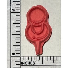 Vintage Unknown Red Rubber Stamp Crafting Scrapbooking