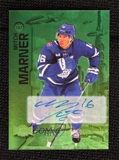 2023-24 Skybox Metal Universe Stars Green Auto 9/10 Mitch Marner #147 Auto 0w2