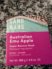 Sand & Sky Australian Emu Apple Super Bounce Mask 3.53oz DULL SKIN MSRP $38
