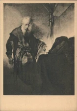 Religious Paulus Gevangenschap,Rembrandt Tentoonstelling 1935 VAN LEER Vintage
