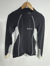 Scott Cycling Jersey Contessa Long Sleeve | Ladies | Black/White | Large |