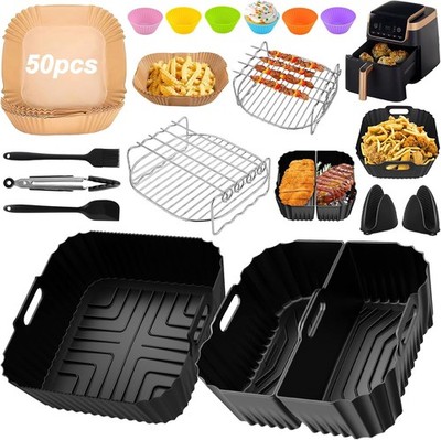 20pcs Hot Air Fryer Accessory Set for Ninja AF180EU Max Pro 6.2 L AF140EU, for