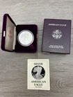 1989 S American Silver Eagle Proof Dollar Coin 1oz .999 Fine Silver + OGP & COA