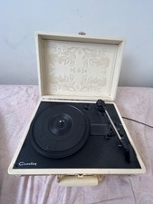 Vintage Crosley Floral Suitcase Record