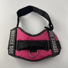 Industrial Puppy Service Dog Harness Medium In Training Pink Reflective