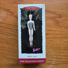 Hallmark Keepsake Ornament Barbie Debut 1959 New Collector Series 1994 Edition