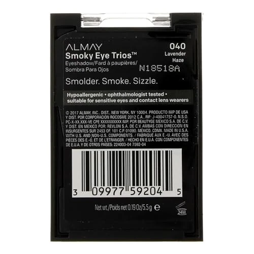 Almay Smoky Eye Trio Lavender Haze Eyeshadow 0.19 Ounce Long Lasting Color - Image 2 of 4