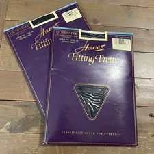 Hanes Fitting Pretty Queensize 1X Navy Day Sheer Control Top Pantyhose Style 771