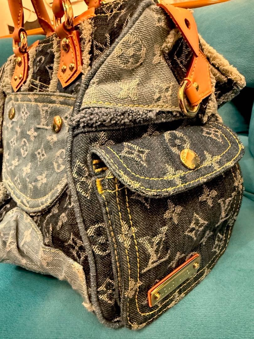 LV Denim Patchwork Monogram Speedy 25 #QYAZ1Q - image 4