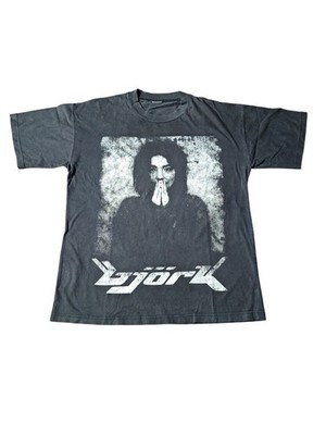 Very Rare Björk First Album photoshoot Parking Lot Faded Tshirt