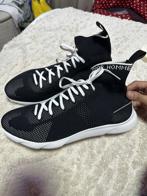 Dior Sneaker B21 Dior Herren schwarz Größe 43 1/2 Canvas neu ungetragen CD