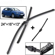 Front & Rear Wiper Blades Set For Seat Ibiza Coupe 6J Hatchback 2012-2017