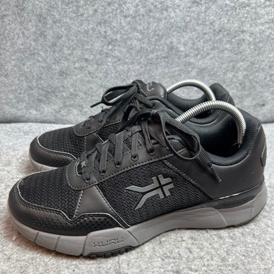 Kuru Quantum 2.0 Mens Black Grey Athletic Walking Shoes Sneakers Orthopedic 9.5
