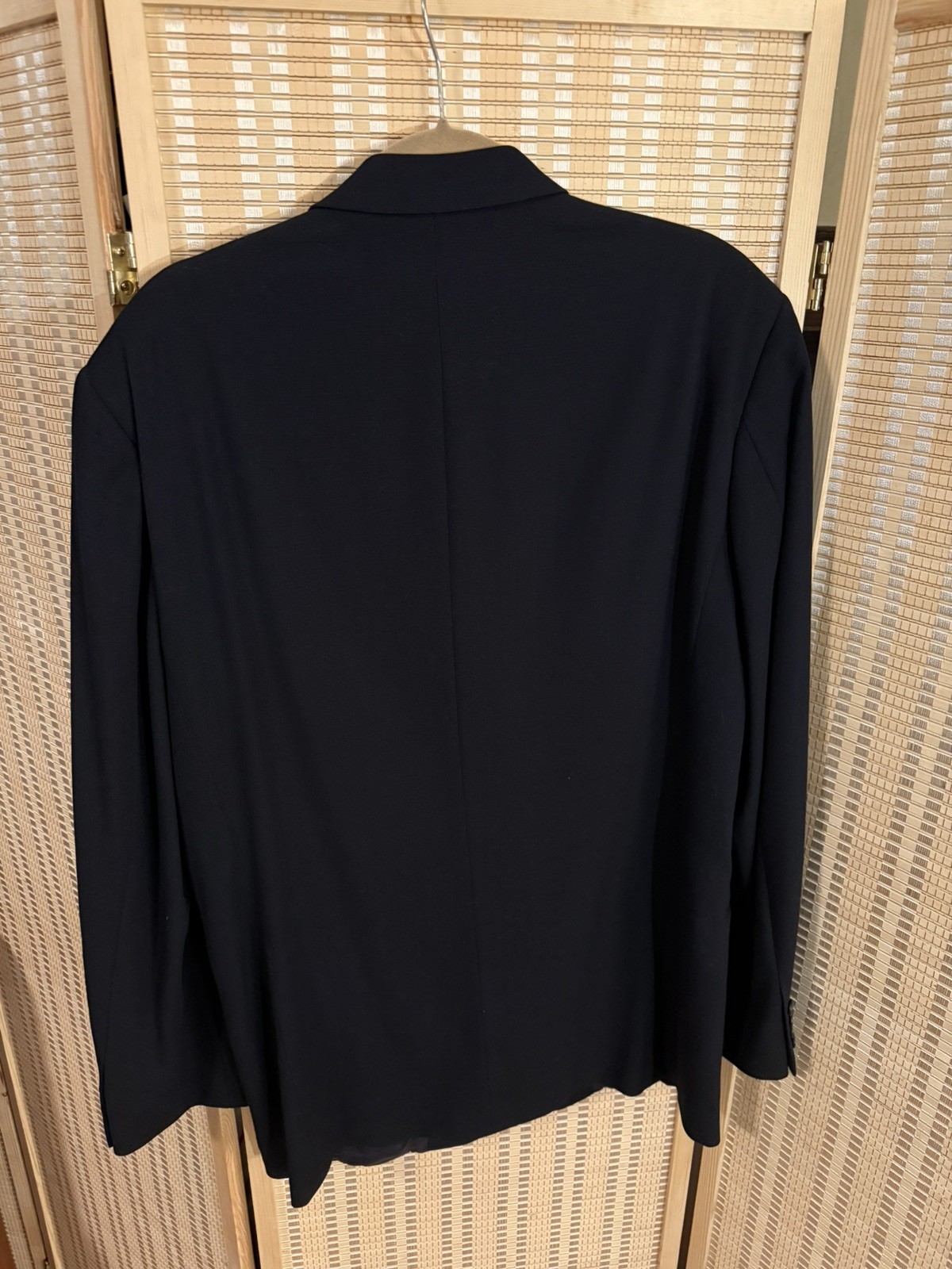 Hugo Boss Mens 3 Button Black Blazer/Jacket-42L -100% Black Virgin Wool- NWOT thumbnail 2