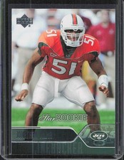 Jonathan Vilma 2004 Upper Deck Rookie Card #232 New York Jets. rookie card picture