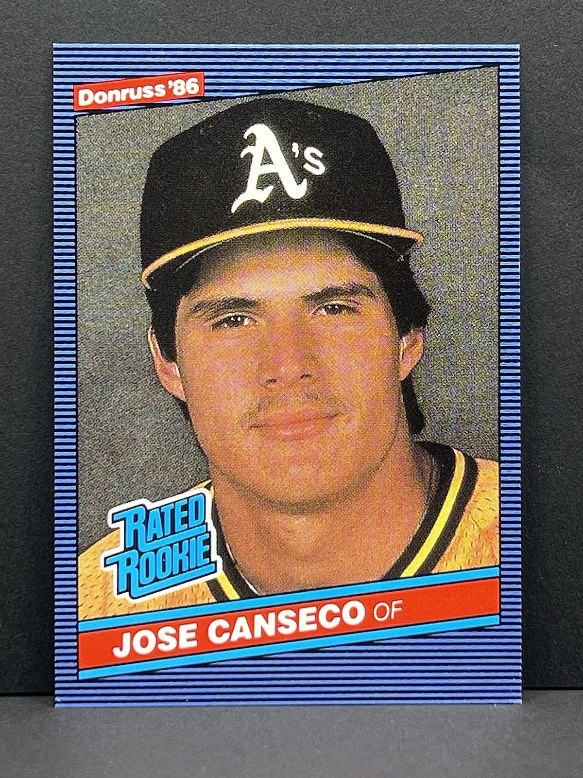 1986 Donruss Rated Rookie Jose Canseco #39 Oakland Athletics Baseball